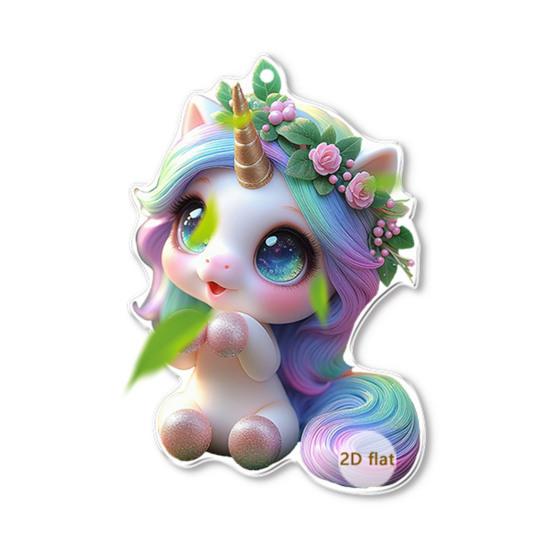 Acrylic Car Hanging Ornament Rearview Mirror Charm Cute Cartoon Car Keychain Accessory for Christmas Trees Doors Windows Fences Branches