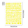 0.5-inch English Letter Sticker Small Size Gu Card Greeting Card Decorative Hand Note Scrapbook Letter Sticker