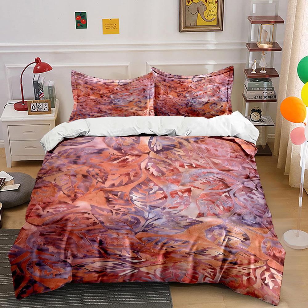 

Colorful tropical leaf pattern. Bedding sets Duvet cover sets Duvet covers Pillowcases(1 * Duvet Cover 2 * Pillowcases, without duvet insert) 135x200cm