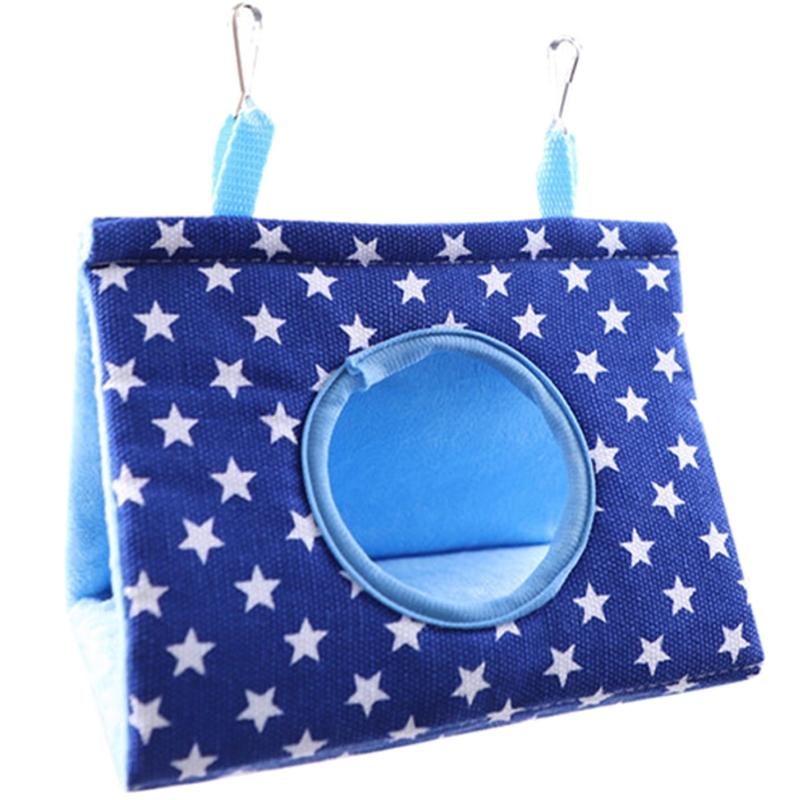 Bird Hanging Hammock for Cage Winter Warm Nest Tent House Hideout Parrot Snuggle Hut for Sleeping Playing & Rest