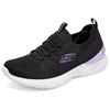 Skechers Sport Womens Trendy Low-Top Casual Running Shoes Women Sneaker Black 149754-BKLV