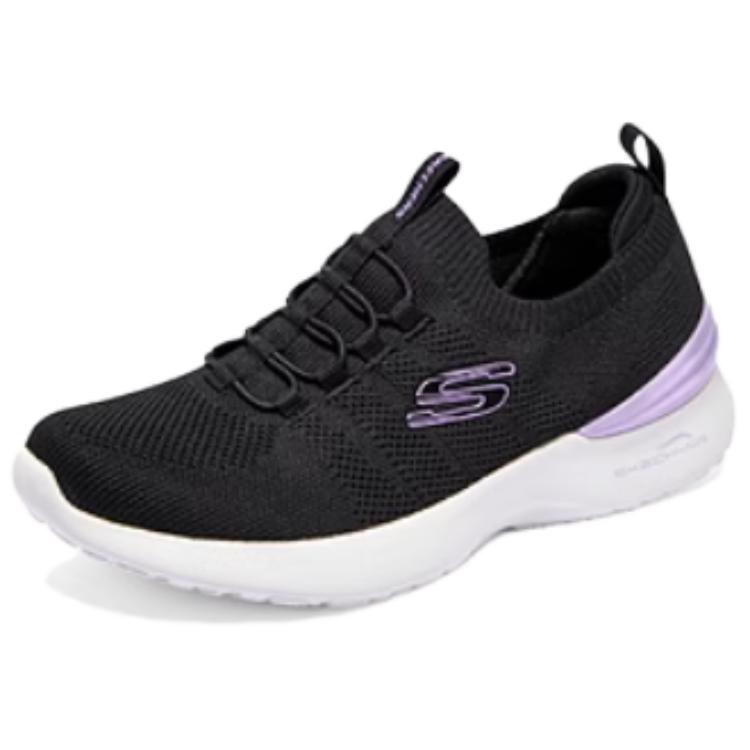 Skechers Sport Womens Trendy Low-Top Casual Running Shoes Women Sneaker Black 149754-BKLV