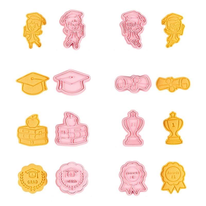Cookie Cutters Graduation Series Biscuit Mold Plastic Kitchen Gadgets