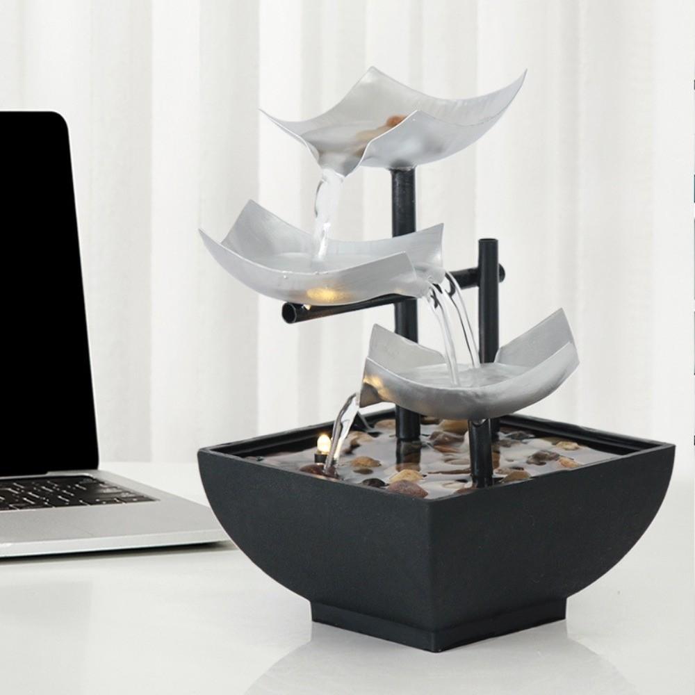 Relaxing Indoor Waterfall Exquisite Tabletop Water Fountain Desktop Fountain Office Decor
