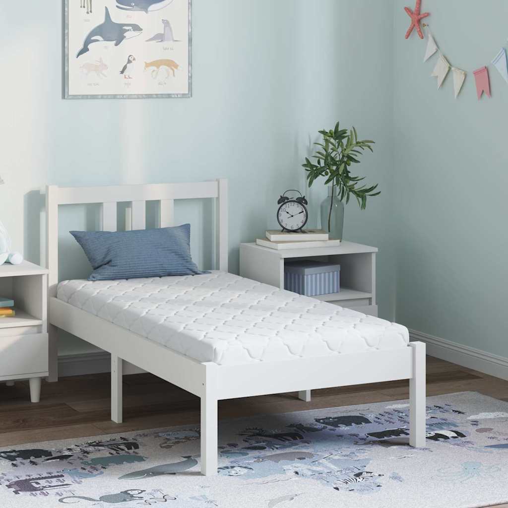 Foam Mattress Breathable Quilted Topper for Superior Back Support Firm Natural Coconut Fiber Jacquard Fabric Single Bed 60x120cm