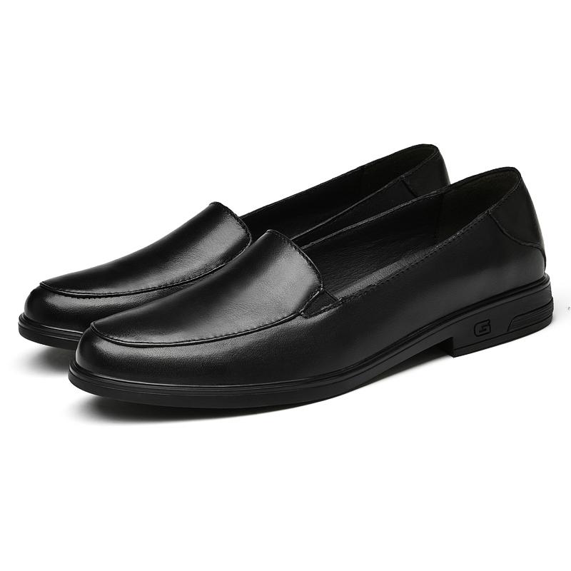 Men Shoes Fashion Flats Casual Genuine Leather Slip-on Stylish for Male Comfortable Light Loafers Shoes Hip Hop Evening Dresses