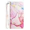 For Samsung Galaxy A35 5G Case with Strap Marble Pattern Leather Phone Cover Card Holder