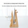 Solid Wood Vertical Laptop Stand with Cooling Tray & Neck Support