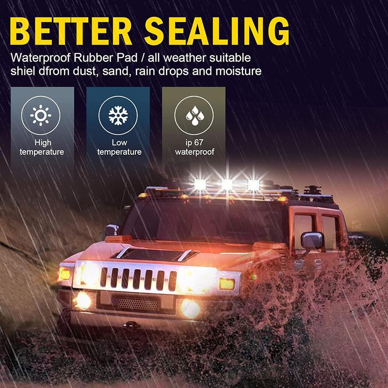 60W Led Work Light 12V 24V Spot Flood Combom Beam Foglight Waterproof Off Road Headlight for Heavy-Duty Equipment Tractor Truck