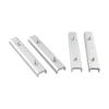 Commercial and Residential Solar System Rail Connector 4x Aluminum PV Rail Connector with Screws for 14cm Panels