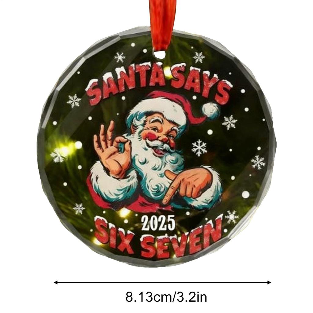 Christmas Tree Decorations Santa Claus Home Decor Sarcastic Collectible Christmas Pendants For Indoor Outdoor Bedroom Entryway