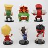 6pcs/set Game Street Fighter CHUN LI RYU Ken Guile Akuma PVC Action Figure Collectible Model Toys