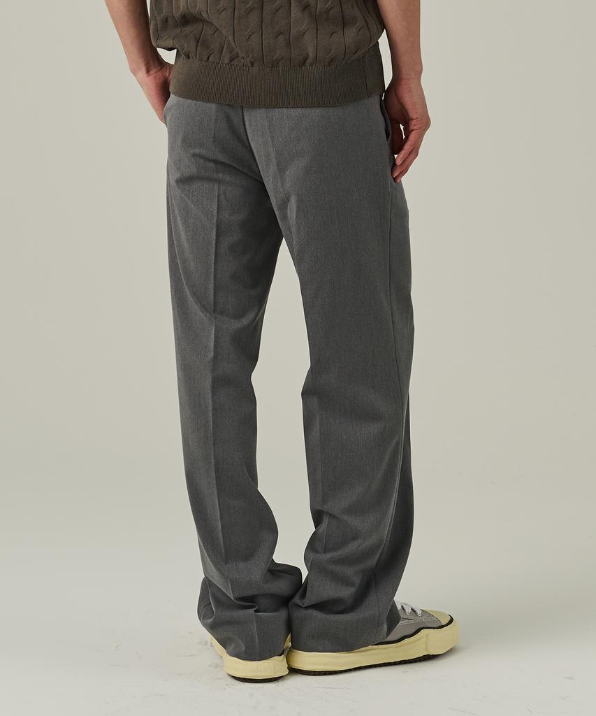 ANALOG MOOD Semi-Wide Slacks (Charcoal)
