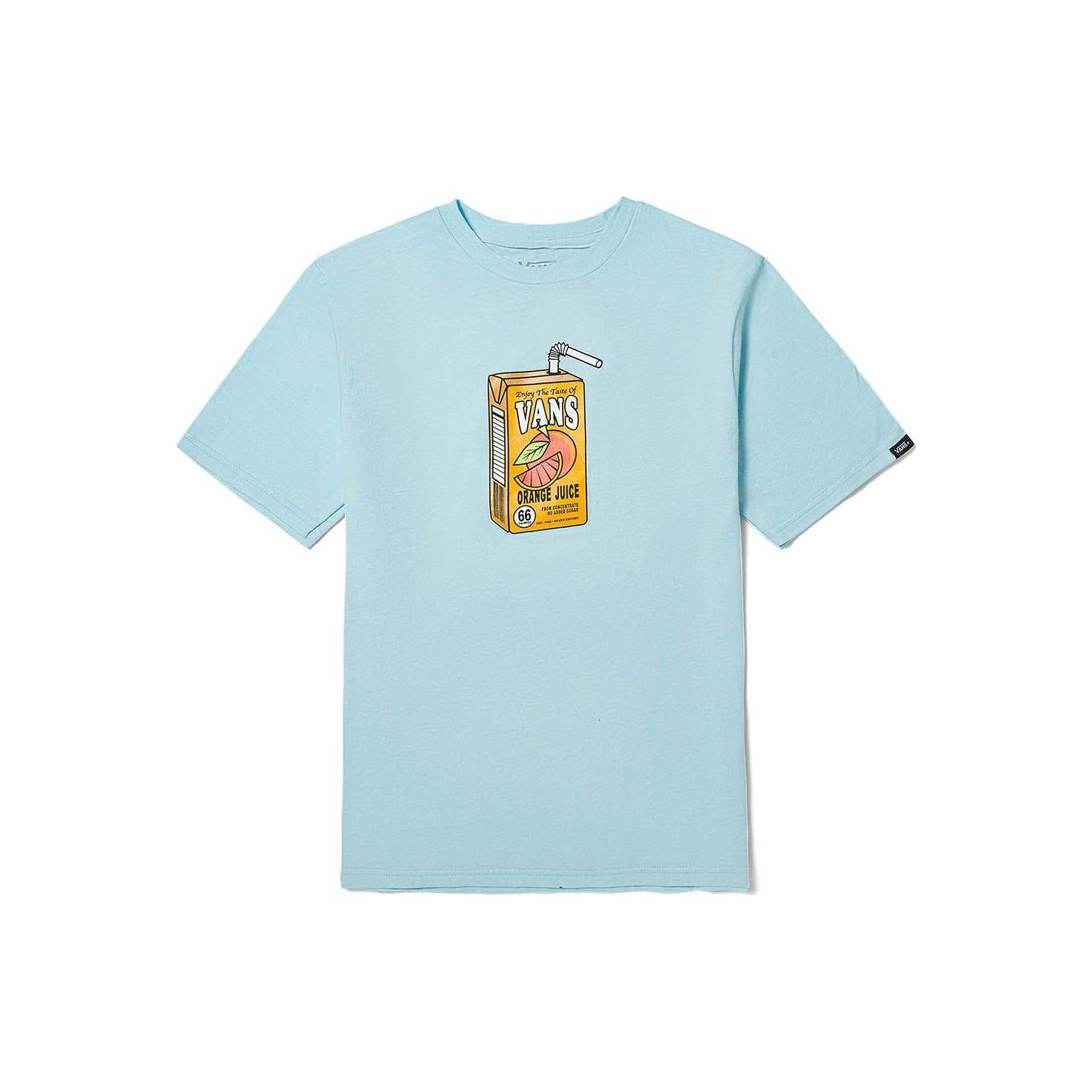 

Vans Футболка с принтом букв, в рубчик, с круглым вырезом, с коротким рукавом, детские топы, синяя VN00080CG50 M