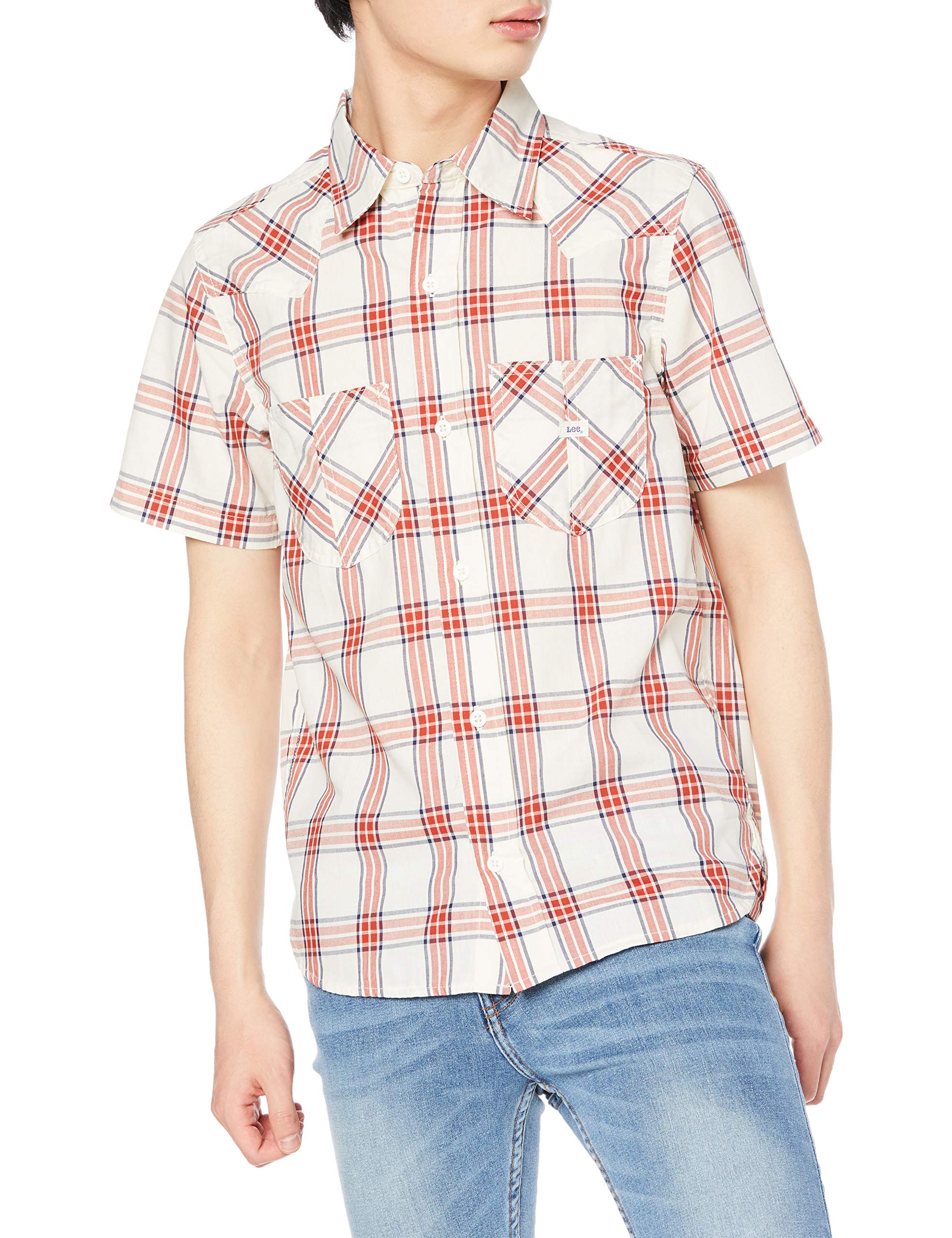 

Рубашка Lee LCS46008 Красная Средняя На пуговицах Мужская