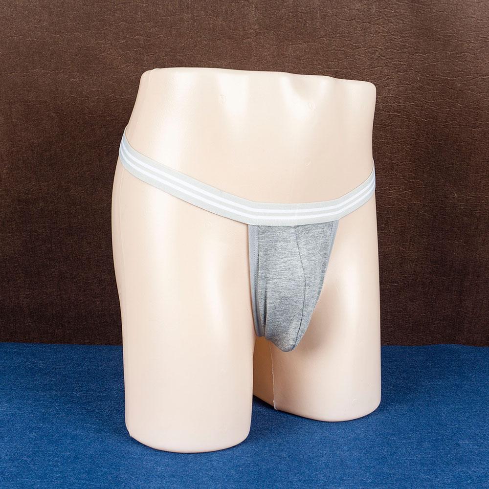 YWZAO Vložiteľný análny dildo Pánske spodné prádlo Tanga Sivá N03