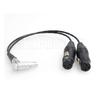 SZRMCC Atomos Shogun Inferno Monitor Recording Microphone Audio Breakout Input Cable Right Angle 10-Pin Male to Dual XLR 3-Pin Female (Right Angle)