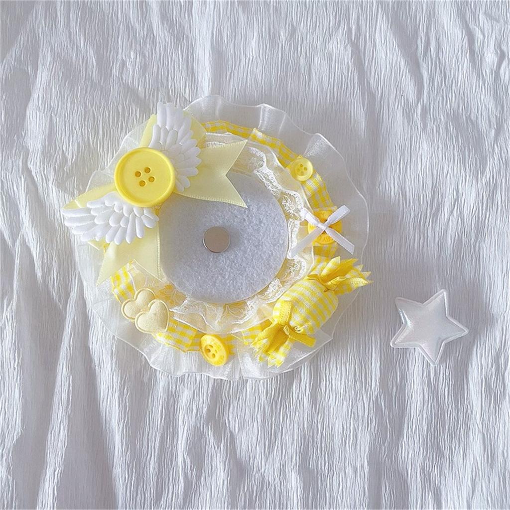 Cute Candy Themed Badge Holder Trendy Lace Badge Stand with Sweet Candy Elements for Daily Wear Parties Dates