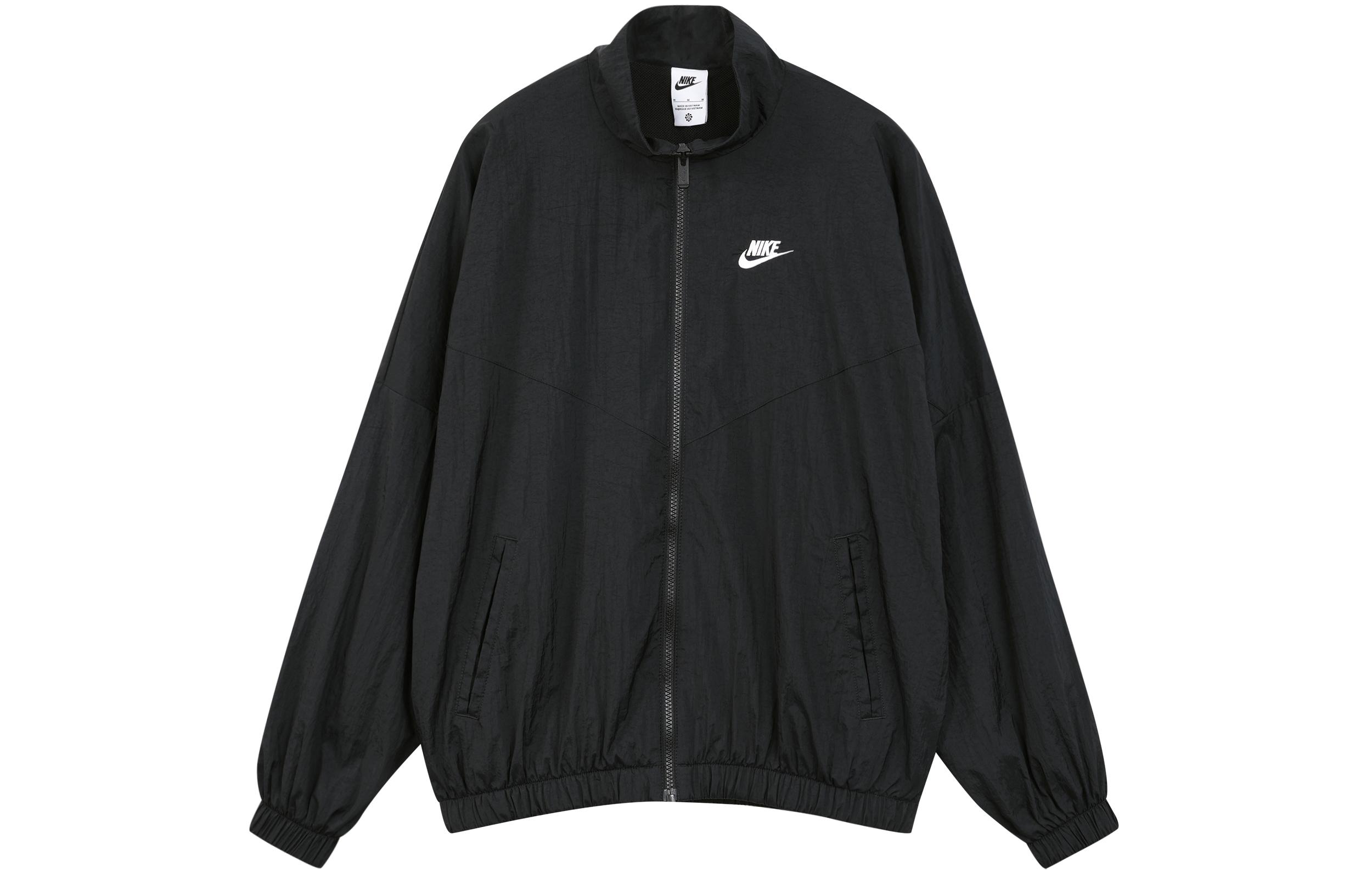 

Nike Jackets Women s Black Stand Collar Moderate Other DM6186-010 XS