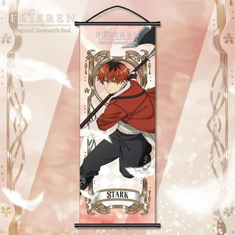 Frieren Beyond Journey's End Hanging Painting Himmel Stark Anime Peripherals Cartoon Cloth Scroll Poster