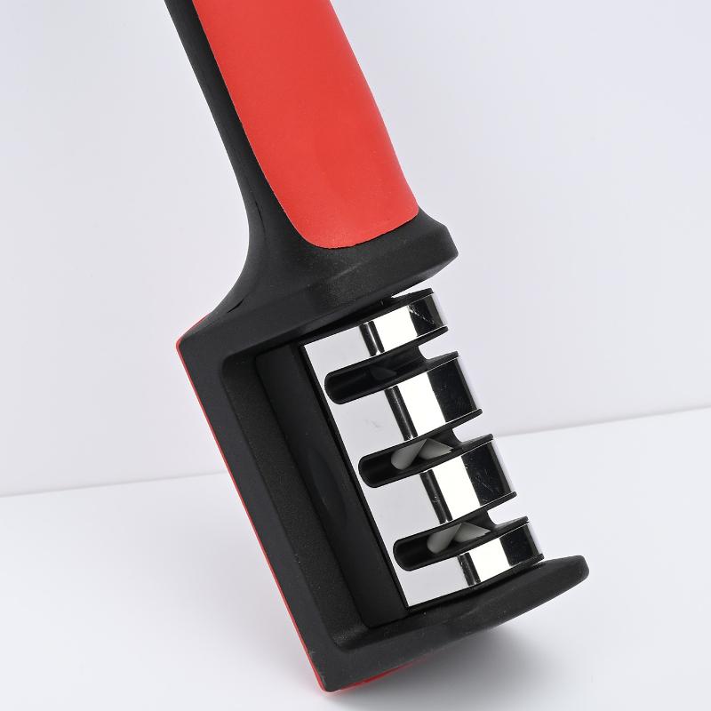 Afilador de cuchillos manual de cocina extraíble, piedra de afilar de bolsillo para tijeras, portátil, de acero, accesorios de afilado.