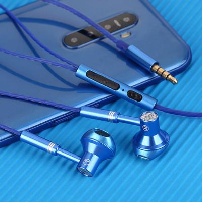 Ενσύρματα Ακουστικά Εργονομικά In-ear 1.2m Μεταλλικά Με Βαρύ Μπάσο Ακουστικά με Καλώδιο 3.5mm