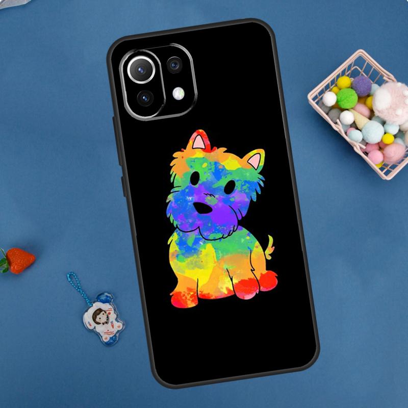 Cartoon Westie Dog Case For Xiaomi 11T 12T 13T 14T Pro 13 14 15 Ultra POCO X7 Pro X3 X5 X6 M6 F5 F6 Pro Cover