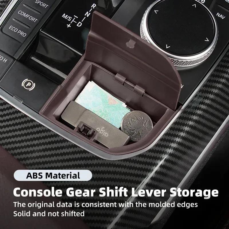 -Car Center Gear Shift Lever Storage Box Central Console Modification Organizer For BMW LHD 3 4 Series X3 X4 G20 G22 G26 G01 G02