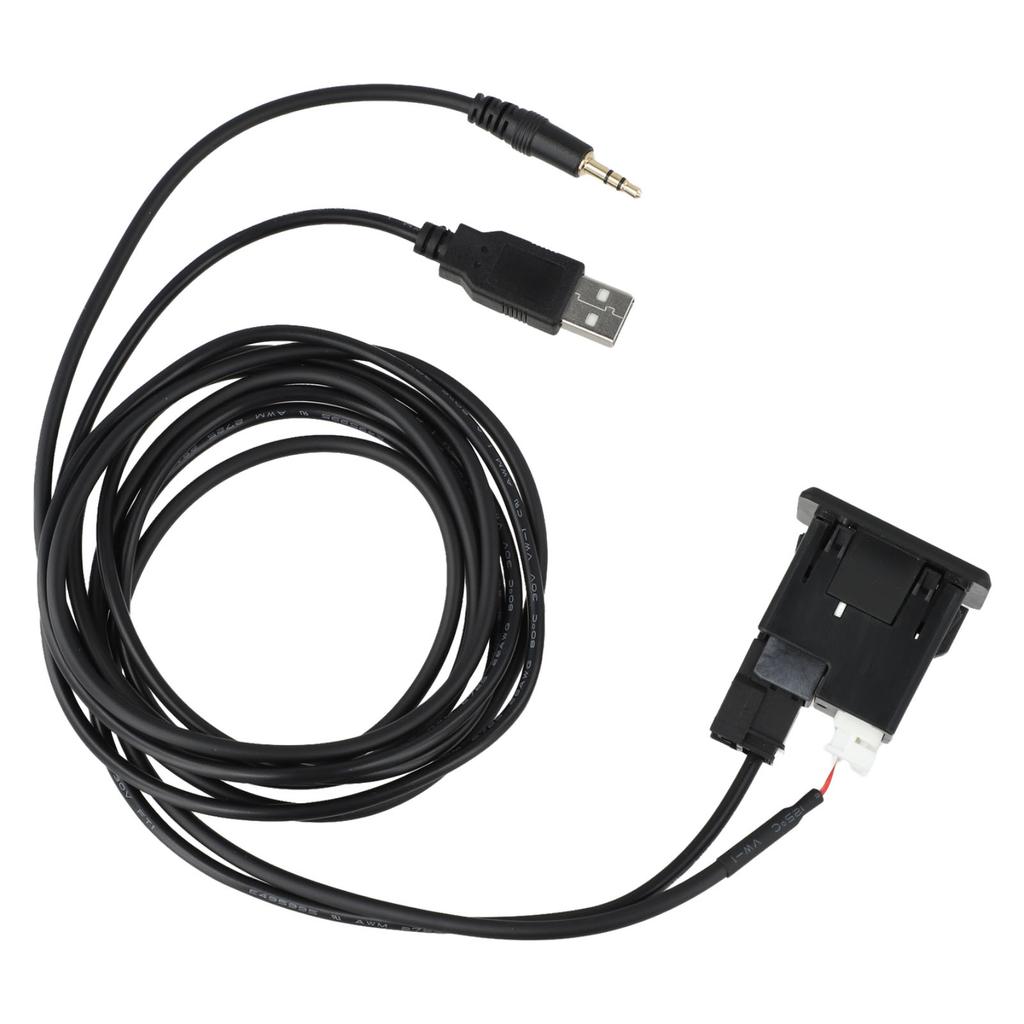 AUX Audio Socket with USB Cable for Nissan 280234BA0B 2013 2019 Quick Use