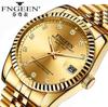 Couple Local Tyrant Full Gold Watch with Diamonds Men's and Women's Watches Watch