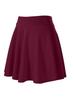 Women's Basic Versatile Elastic Flared Mini Skirt - Casual European & American Style