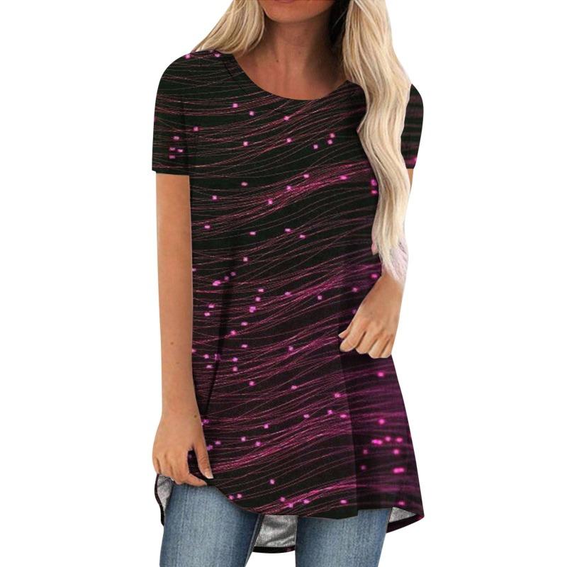 Fashion Abstract Graphics T-Shirts Floral 3D Printed Women Oversized Streetwear T Shirt Tunic Tops Harajuku Female Tees Clothing S