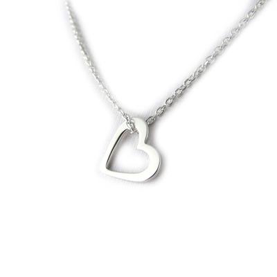 [L0151] - Silver 'Love' Silver Necklace