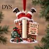 Graduation Cash Gift Box Christmas Ornament, Clear Acrylic Money Holder for Cash, Funny Xmas Tree Hanging Decoration Holiday Party Favors, Seasonal