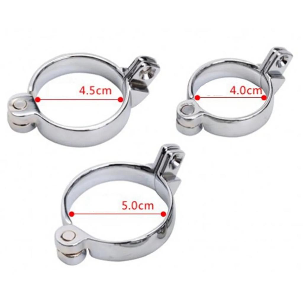 3 RINGS/KIT BDSM Sex Toy for Men Chastity Device Penis Lock Erotic Bondage Husband Loyalty Big Metal Cock Cage Gay Testicle Jewe