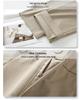Women's Yellow Retro Narrow Straight-Leg Draping Pants - Spring/Autumn 2025 Collection