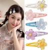 Sweet Jelly Cherry Blossom Hair Clip Headwear Cute Girls BB Clip Y2K Side Bangs Clip Hair Accessories Fresh Flowers Hairpins