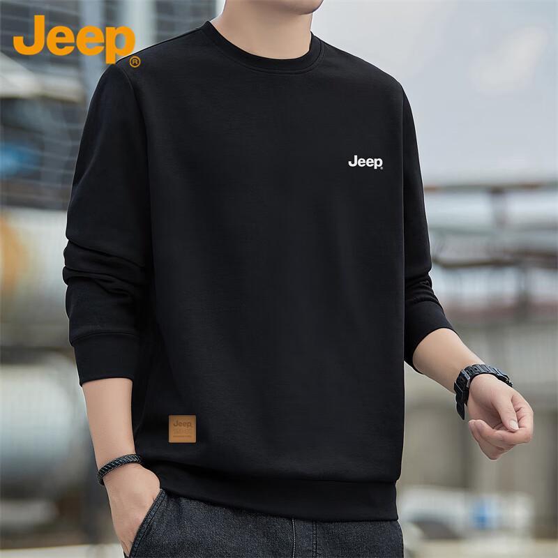 Jeep Men s Loose Fit Round Neck Sweatshirt 2XL