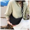 2024 Women's Trendy Lightweight Nylon Crossbody Bag - Simple Fashion Shoulder Canvas Dumpling Bag