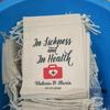 5Pcs Personalized Sets of In Sickness and In Health Bags Bachelorette Party Recovery Kit Wedding Emergency Kit Hangover Survival
