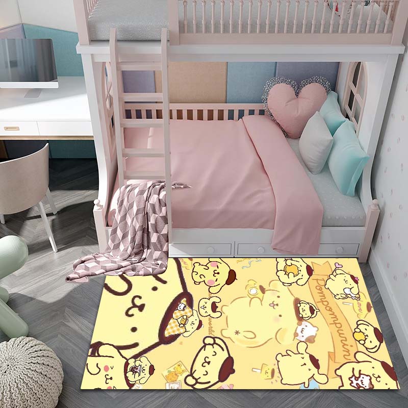 3D Printing Pom Pom Purin Home Cartoon Dog Carpet for Living Room, Bedroom, Home Sofa Decoration, Children's Playground Non Slip
