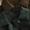 Johnature Women Vintage Turn-dwon Collar Long Sleeve Winter Coats Button Patchwork Pockets Coats