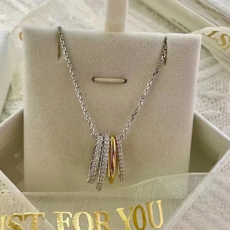 2026 New Trend Fine Jewelry Set Charming Heart Crystal Fashion Stainless Steel Necklace Earrings As a Anniversary Gift for Women