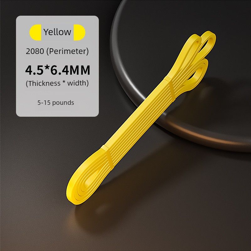 

Мужская фитнес-резинка, резинка для йоги, эластичная лента, тренировка для подъема бедер, упражнения, фитнес-кольцо, эластичный пояс, тяга TPE2080 * 4.5*6.4 yellow