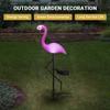 1pc Solar Power Lawn Light Flamingo Shape Outdoor Garden Waterproof Landscape Lamp Best Gift For Home Yard Garden Decoration