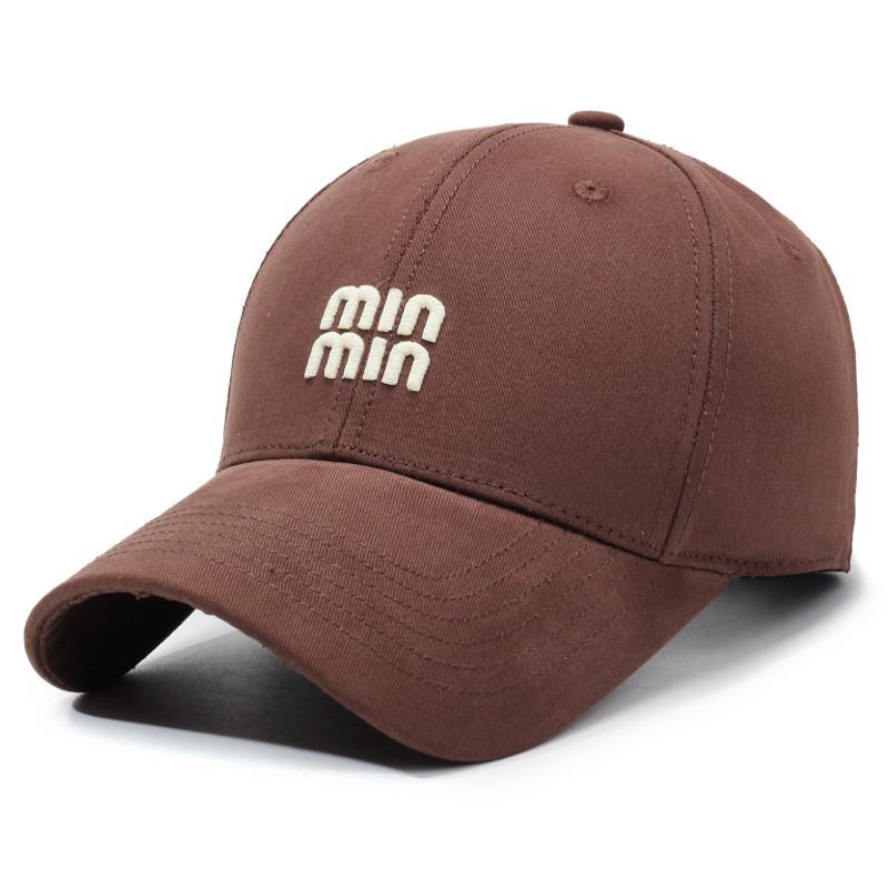 Spring Autumn Cotton Baseball Cap With Embroidered Letters For Casual Outdoor Sun Protection