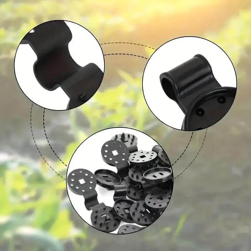 30/60 ST Förtjockad Plast Solskydd Nätverk Kort Fäste Grönsaksväxthus Solskyddsnät Fästklämma Solskyddsnätklämma