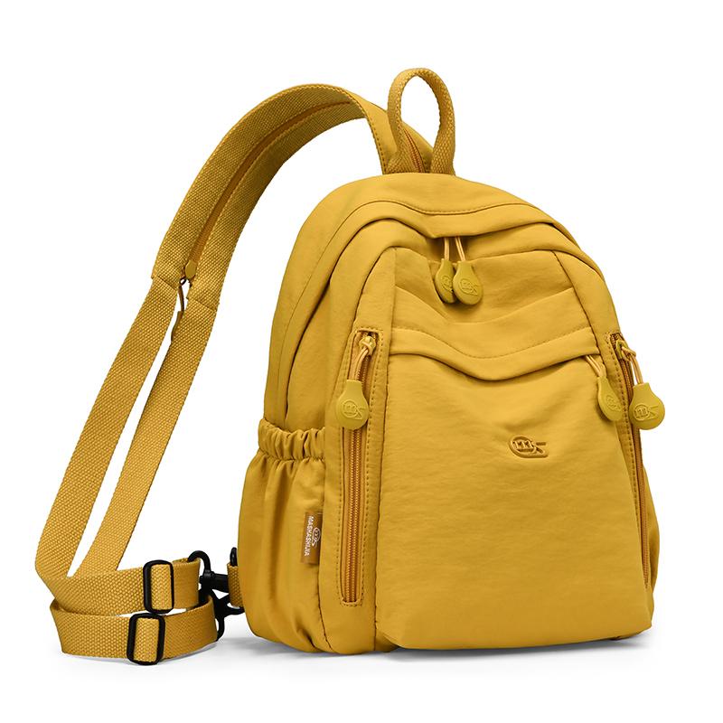 Women's Small Nylon Backpack Lightweight Waterproof Daypack with Front Pocket for Travel Daily Use