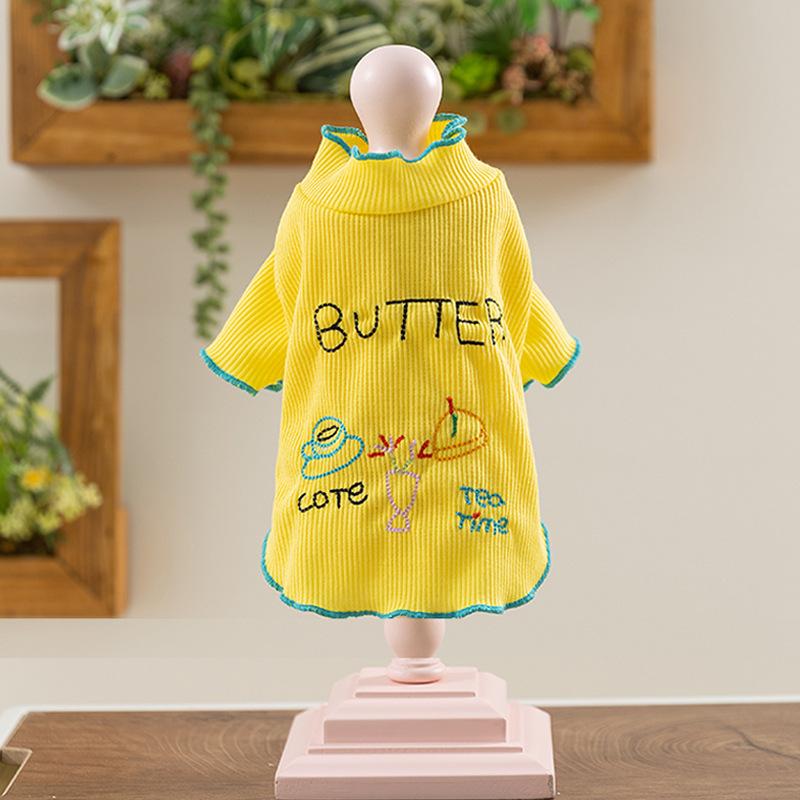 

Весенне-летняя новая одежда для дома для собак, тонкая дышащая базовая футболка, одежда для питомцев тедди для собак средних и маленьких пород XL (recommended weight 11-7.5 kg)