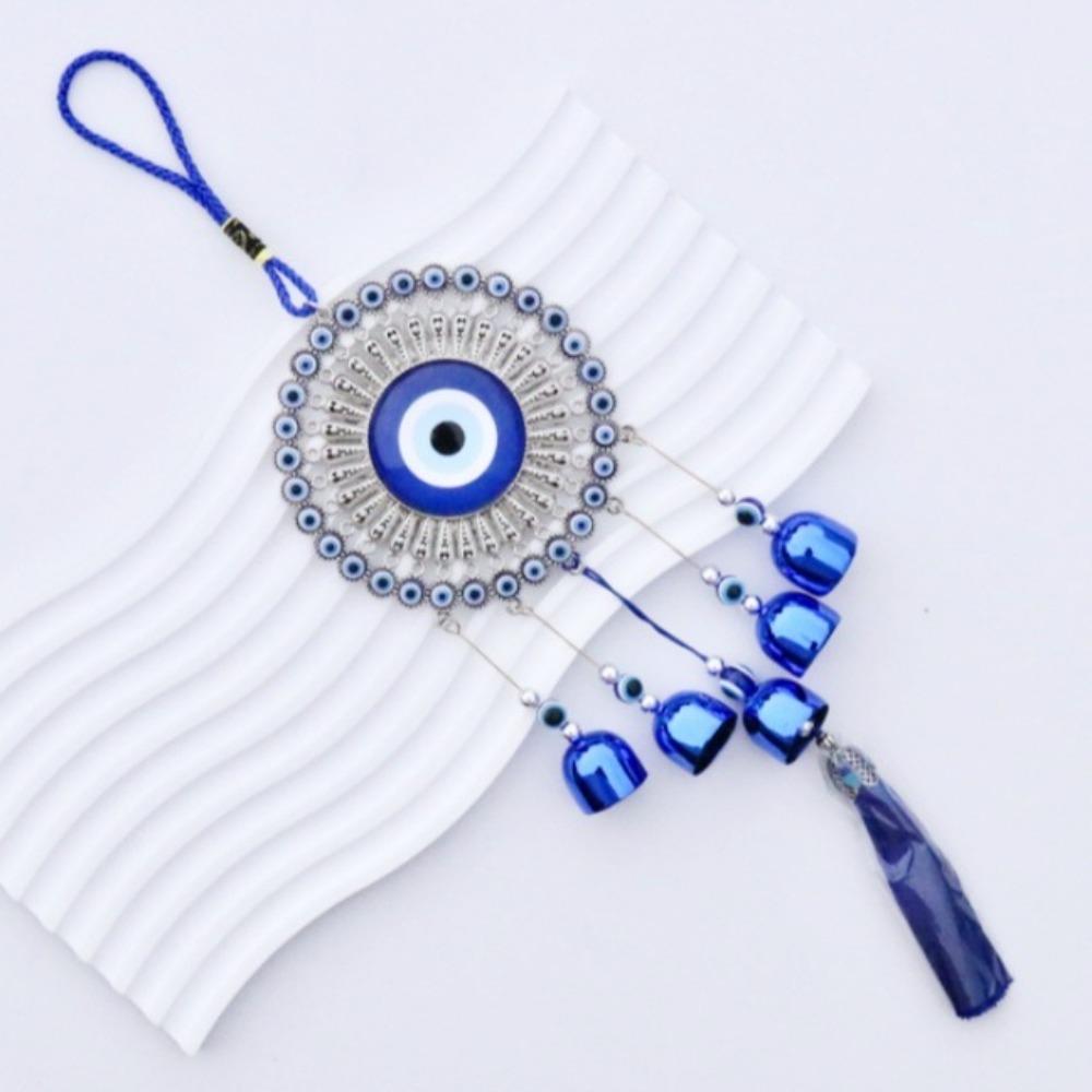 

Wind Chimes Blue Eyes Bell Metal Pendant Ethnic Style Wall Hanging Car Hanging